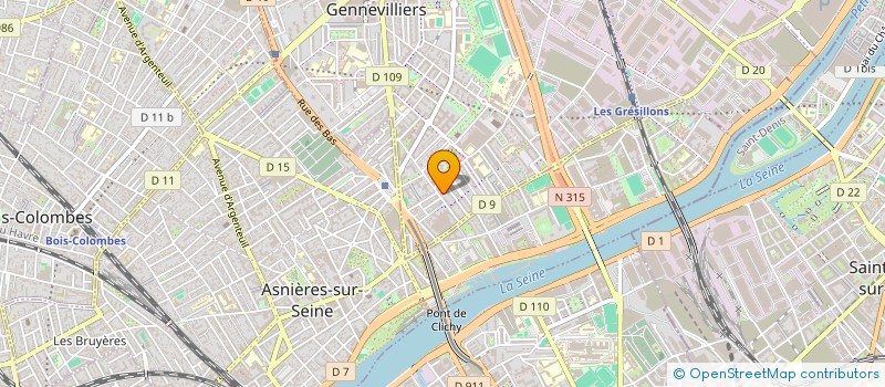 localisation de l'entreprise OPTI-CONNEXION à GENNEVILLIERS