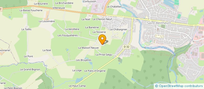 localisation de l'entreprise OPTI'FIBRE  SAINT-BERTHEVIN