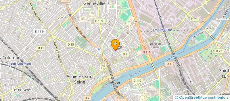 localisation de l'entreprise OPTI HOME à GENNEVILLIERS