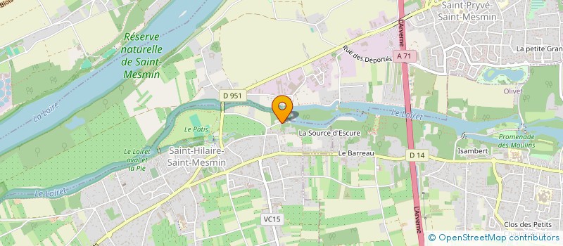 localisation de l'entreprise OPTI-INVEST.ND à SAINT-HILAIRE-SAINT-MESMIN