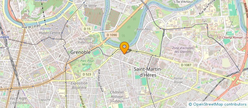localisation de l'entreprise OPTI-OHM à SAINT-MARTIN-D'HERES