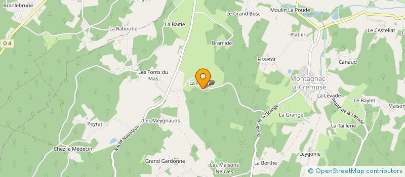 localisation de l'entreprise OPTI PAG à ST GEORGES DE MONTCLARD