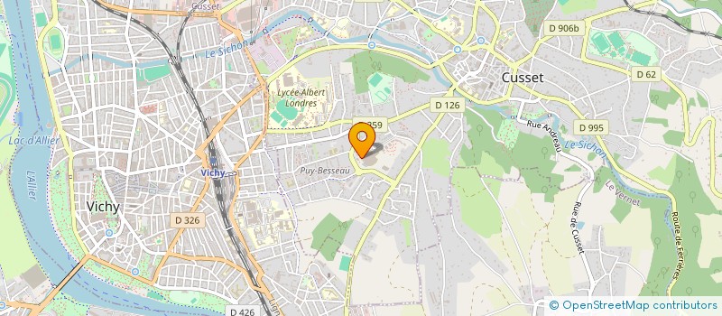 localisation de l'entreprise OPTI'SCHOOL à CUSSET