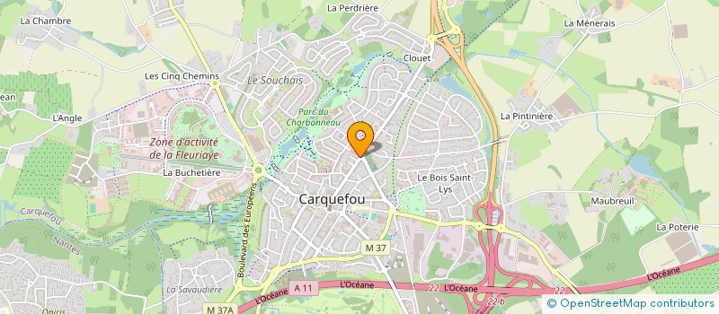 localisation de l'entreprise OPTI'SOINS 44 à CARQUEFOU