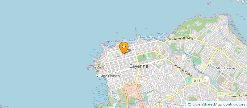 localisation de l'entreprise OPTI'SOINS à CAYENNE