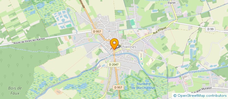 localisation de l'entreprise OPTI' SOINS  MARCHIENNES