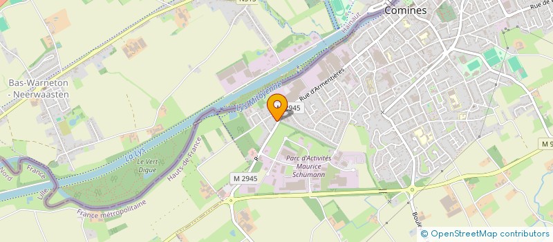 localisation de l'entreprise OPTI SOURCING  COMINES