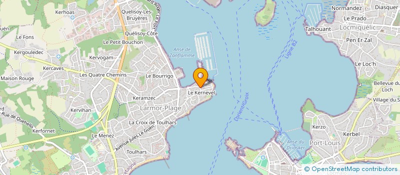 localisation de l'entreprise OPTI TRAVAUX  LARMOR-PLAGE