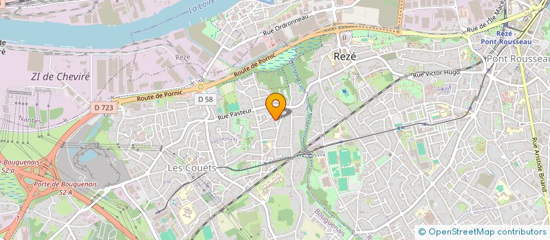 localisation de l'entreprise OPTI'YEUX  BOUGUENAIS