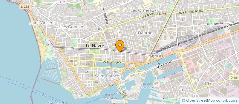 localisation de l'entreprise OPTIA CONSEIL IMMOBILIER à LE HAVRE