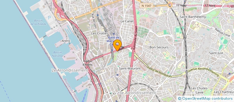 localisation de l'entreprise OPTIBAT à MARSEILLE