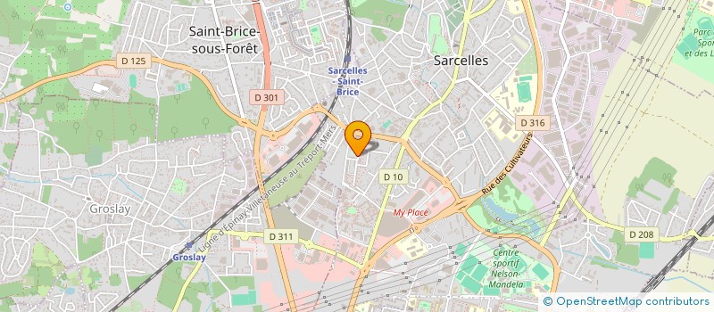 localisation de l'entreprise OPTIBAT à SARCELLES