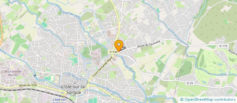 localisation de l'entreprise OPTIBIENS  L'ISLE-SUR-LA-SORGUE