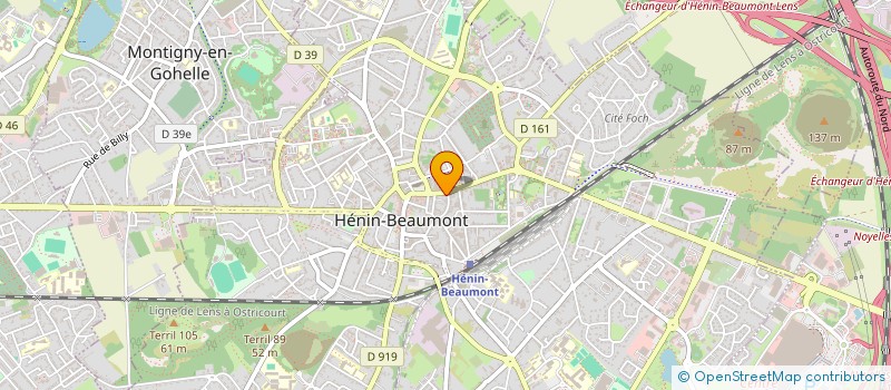 localisation de l'entreprise OPTIC 3000 à HENIN-BEAUMONT