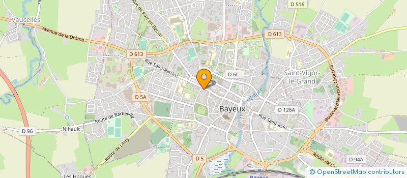 localisation de l'entreprise OPTIC'50 à BAYEUX