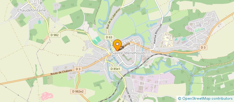 localisation de l'entreprise OPTIC ARGONNE à SAINTE-MENEHOULD
