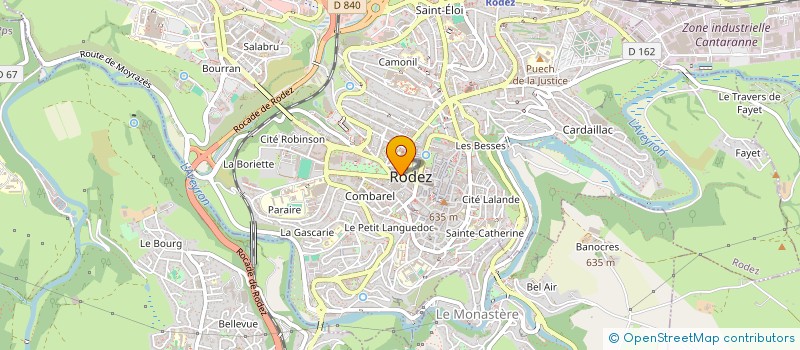 localisation de l'entreprise OPTIC ARNAUD DARDE à RODEZ