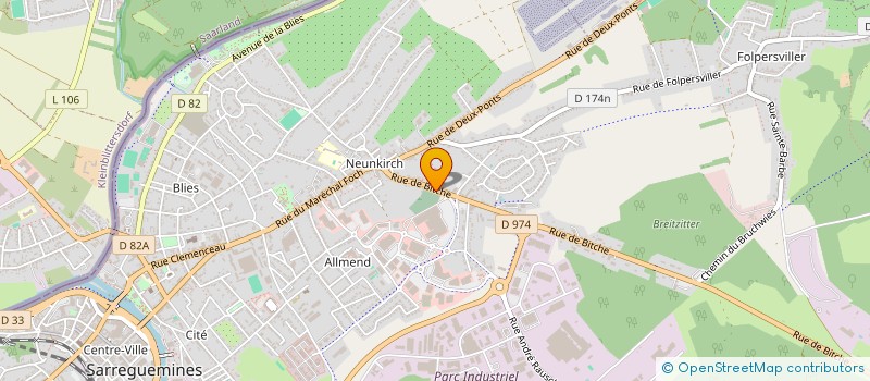 localisation de l'entreprise OPTIC BERNTHEISEL EXPANSION à SARREGUEMINES