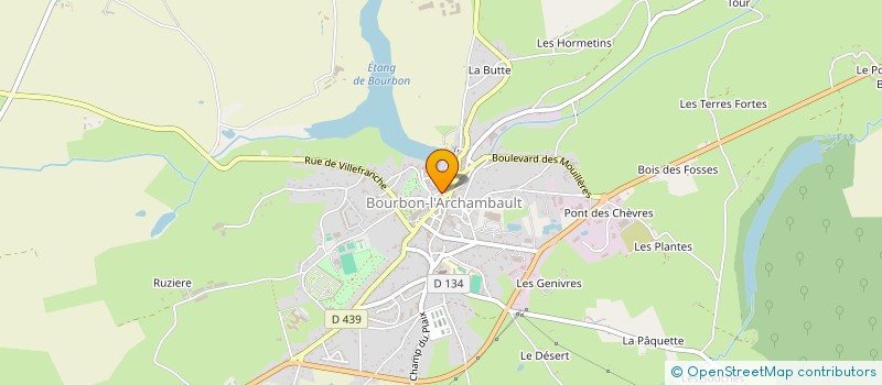localisation de l'entreprise OPTIC BOURBON à BOURBON-L'ARCHAMBAULT
