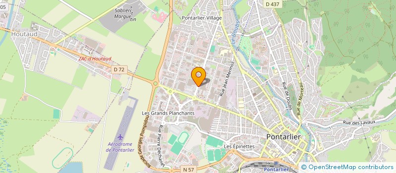 localisation de l'entreprise OPTIC CARO à PONTARLIER