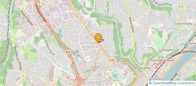 localisation de l'entreprise OPTIC-CITE  CHAMPAGNE-AU-MONT-D'OR