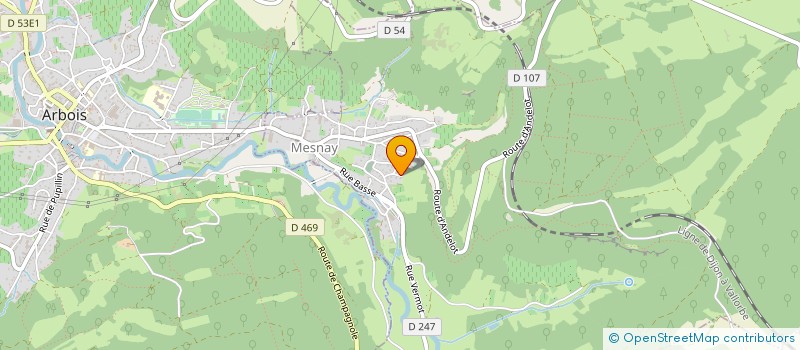 localisation de l'entreprise OPTIC CONTACT à MESNAY