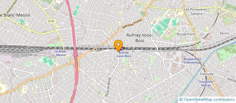 localisation de l'entreprise OPTIC DE LA GARE à AULNAY-SOUS-BOIS