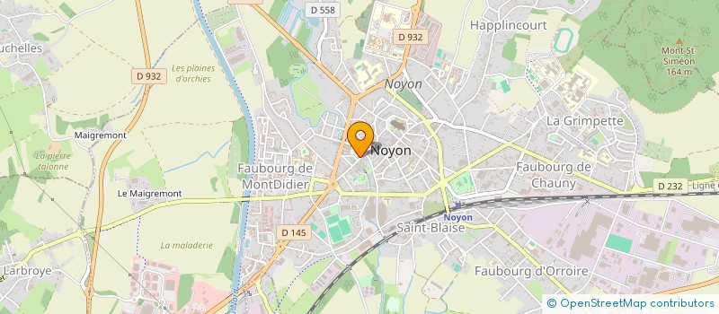 localisation de l'entreprise OPTIC DEDIEU à NOYON