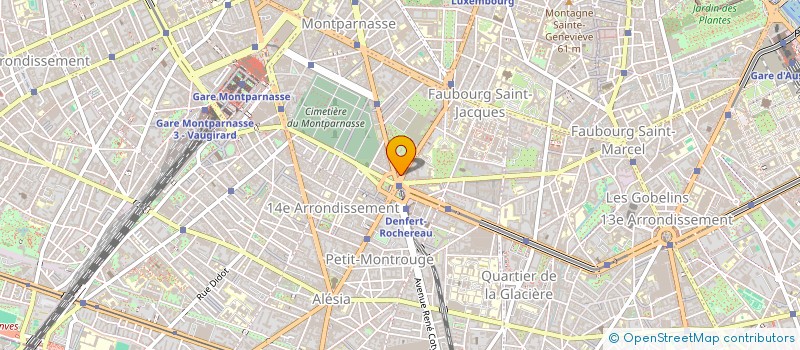 localisation de l'entreprise OPTIC DENFERT  PARIS