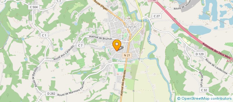 localisation de l'entreprise OPTIC DU BRULHOIS  LAYRAC