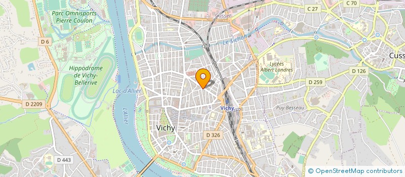 localisation de l'entreprise OPTIC GAMBETTA à VICHY