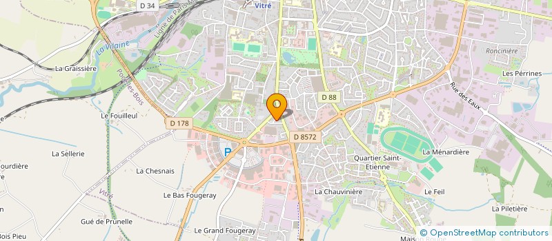 localisation de l'entreprise OPTIC HAREL FRERES à VITRE