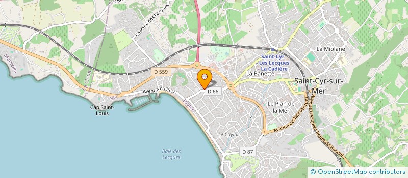 localisation de l'entreprise OPTIC HARMONIE à SAINT-CYR-SUR-MER