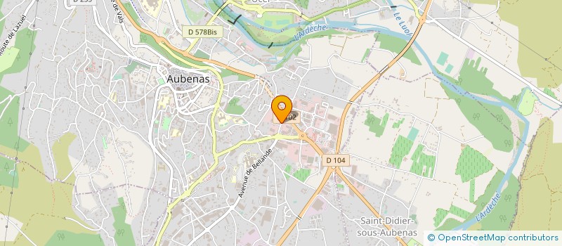 localisation de l'entreprise OPTIC KAPPA à AUBENAS