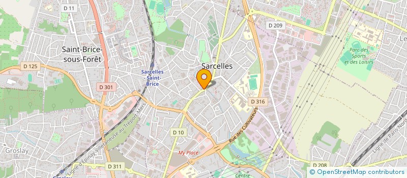 localisation de l'entreprise OPTIC L à SARCELLES