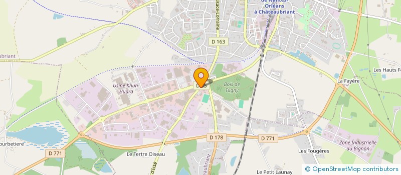 localisation de l'entreprise OPTIC LIF à CHATEAUBRIANT