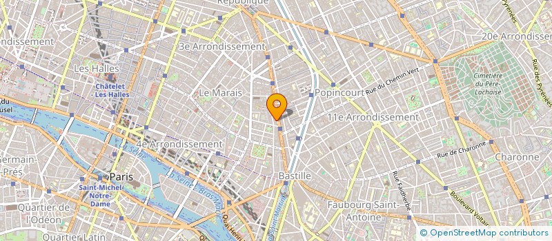 localisation de l'entreprise OPTIC LIGHT BEAUMARCHAIS à PARIS