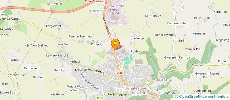 localisation de l'entreprise OPTIC N.LAMY à CHATEAUNEUF-DU-FAOU