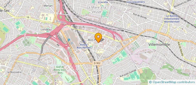localisation de l'entreprise OPTIC NETWORK à ROSNY-SOUS-BOIS