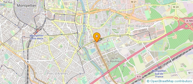 localisation de l'entreprise OPTIC OZONE à MONTPELLIER