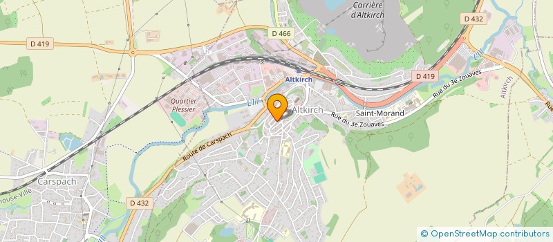 localisation de l'entreprise OPTIC REY à ALTKIRCH