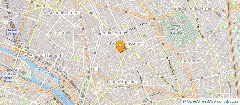 localisation de l'entreprise OPTIC ROQUETTE  PARIS