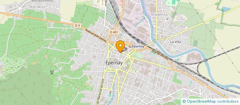localisation de l'entreprise OPTIC SAVARY LUCAS DELORME à EPERNAY