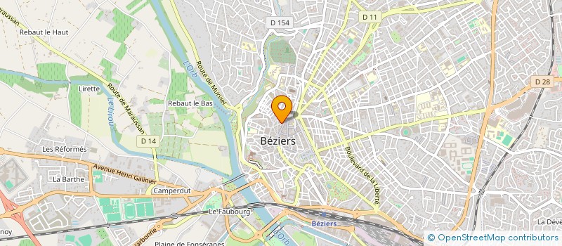 localisation de l'entreprise OPTIC SERVICE SARL à BEZIERS