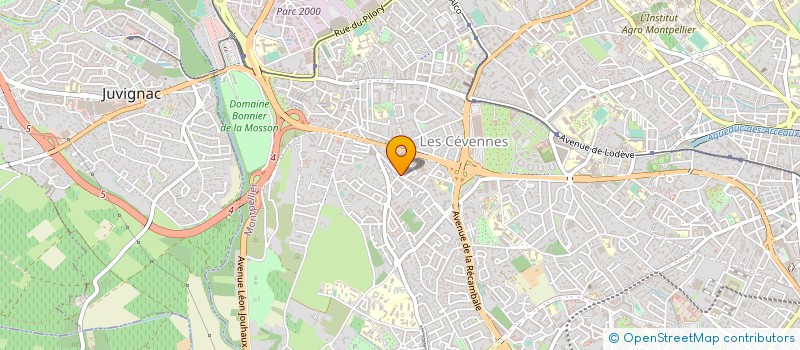 localisation de l'entreprise OPTIC'SOINS à MONTPELLIER