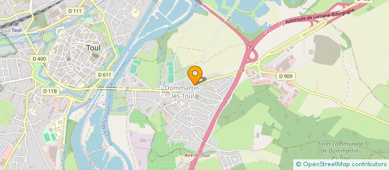 localisation de l'entreprise OPTIC TOULOISE à DOMMARTIN-LES-TOUL