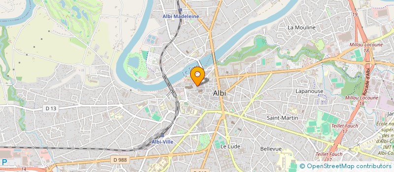 localisation de l'entreprise OPTIC VELLINIER à ALBI