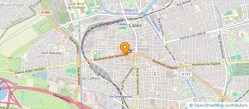 localisation de l'entreprise OPTIC68  CALAIS