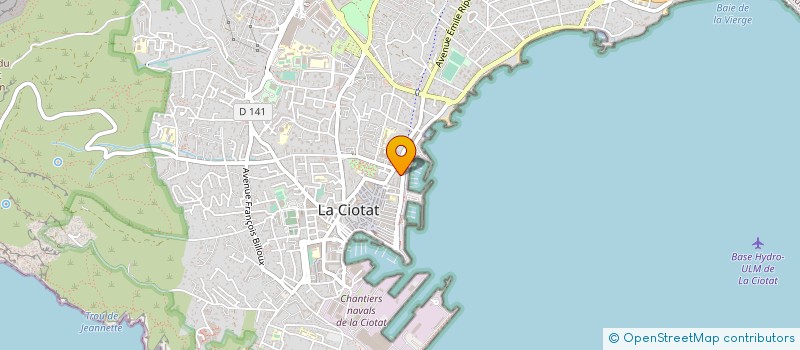 localisation de l'entreprise OPTICA à LA CIOTAT