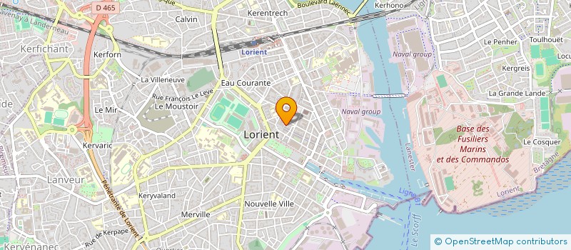 localisation de l'entreprise OPTICA 56 à LORIENT